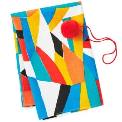 Hallmark 26" Colorful Abstract Fabric Gift Wrap With Elastic Band -Lovely Souvenir Store Colorful Abstract Fabric Gift Wrap With Elastic Band 1299EJR6379 03