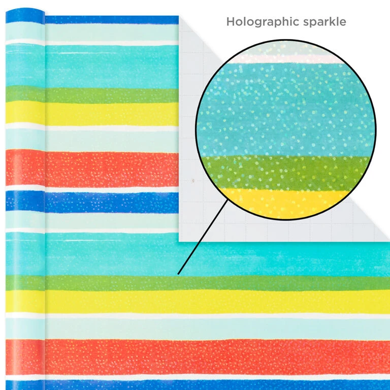 Hallmark Colorful Celebration 3-Pack Wrapping Paper, 55 Sq. Ft. Total 6 Hallmark Colorful Celebration 3-Pack Wrapping Paper, 55 Sq. Ft. Total - Image 4