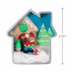 Hallmark Cookie Cutter Christmas Ornament -Lovely Souvenir Store Cookie Cutter Mouse Diorama Keepsake Ornament 1799QXR8067 03