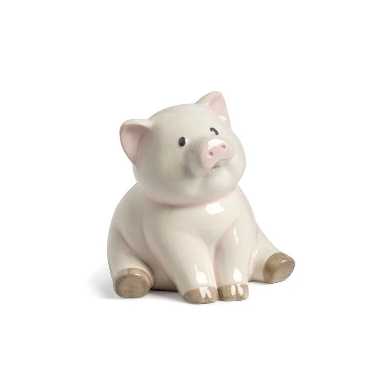 Lovely Souvenir Store -Lovely Souvenir Store Demdaco Cream Piggy Bank for Baby 5004820073 01