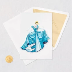 Hallmark Disney Princess Cinderella You Sparkle Quilled Paper Handmade Card -Lovely Souvenir Store Disney Cinderella Quilled Paper Handmade Card for Her 1299LAD2856 05