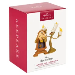 Hallmark Disney Beauty And The Beast Lumiere And Cogsworth Ornament -Lovely Souvenir Store Disney Lumiere and Cogsworth Keepsake Ornament 2499QXE3277 04