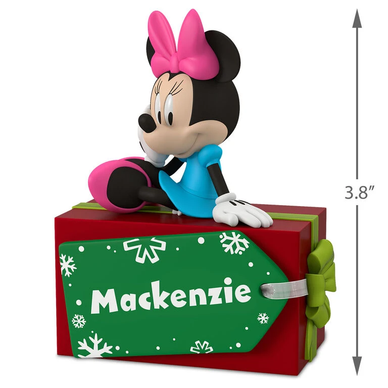 Hallmark Disney Minnie Mouse Christmas Present Personalized Ornament 5 Hallmark Disney Minnie Mouse Christmas Present Personalized Ornament - Image 3