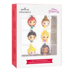Mini Disney Princess Shatterproof Hallmark Ornaments, Set Of 6 -Lovely Souvenir Store Disney Princess Miniature Christmas Ornaments Set of 6 2HCM6131 04