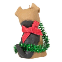 Hallmark Puppy Love Terrier 2023 Ornament -Lovely Souvenir Store Dog With Tinsel Keepsake Ornament 1599QXR8177 06