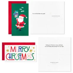 Hallmark Colorful And Casual Money-Holder Boxed Christmas Cards Assortment, Pack Of 36 -Lovely Souvenir Store Festive Assorted MoneyHolder Boxed Christmas Cards 5CZE2139 05