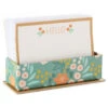 Hallmark Ivory Floral Flat Note Cards In Caddy, Box Of 40 -Lovely Souvenir Store Floral SinglePanel Note Cards With Caddy 3CNT5048 01