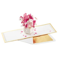 Hallmark Happy Thoughts Flower Bouquet 3D Pop-Up Thinking Of You Card -Lovely Souvenir Store Flower Bouquet 3D PopUp Thinking of You Card 1299LAD9644 04