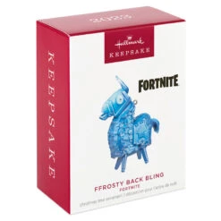 Hallmark Fortnite Ffrosty Back Bling Ornament -Lovely Souvenir Store Fortnite Ffrosty Llama Keepsake Ornament 1399QXI7187 04