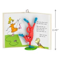 Hallmark Dr. Seuss's Fox In Socks™ Who Sews Whose Socks? Ornament -Lovely Souvenir Store Fox in Socks Book Keepsake Ornament 1799QXI7319 03