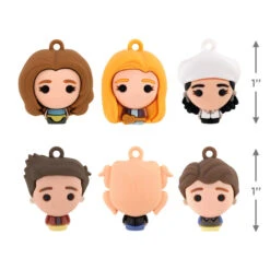 Mini Friends Shatterproof Hallmark Ornaments, Set Of 6 -Lovely Souvenir Store Friends Miniature Christmas Ornaments Set of 6 2HCM9229 03