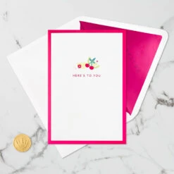 Hallmark Here's To You Cocktail Toast 3D Pop-Up Card -Lovely Souvenir Store Fruit Cocktail Drinks Celebration 3D PopUp Card for Her 1299LAD2897 06