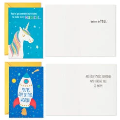 Hallmark Fun Kids Assortment Encouragement Cards, Pack Of 36 -Lovely Souvenir Store Fun Kids Assortment Encouragement Cards 5STZ1140 05
