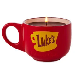 Hallmark Gilmore Girls Coffee-Scented Luke's Diner Mug Candle -Lovely Souvenir Store Gilmore Girls CoffeeScented Candle in Lukes Diner Mug 1PCL1012 02