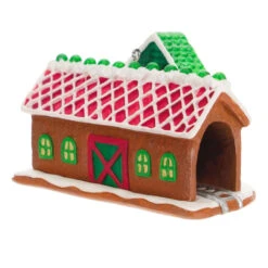 Hallmark Season's Treatings Special Edition Ornament 13 Hallmark Season's Treatings Special Edition Ornament -Lovely Souvenir Store Gingerbread Train Depot Keepsake Ornament 1899QXT4117 06