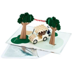 Hallmark Hope Your Day Is Good To A Tee Golf 3D Pop-Up Card -Lovely Souvenir Store Golf Cart Pun Good Day 3D PopUp Card 5RZH1304 2