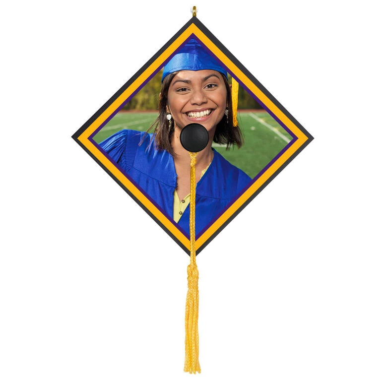 Hallmark Graduation Cap Photo Personalized Ornament 3 Hallmark Graduation Cap Photo Personalized Ornament