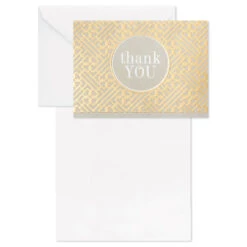 Hallmark Gray And Gold Bulk Blank Thank-You Notes, Pack Of 50 12 Hallmark Gray And Gold Bulk Blank Thank-You Notes, Pack Of 50 -Lovely Souvenir Store Gray and Gold Bulk Blank ThankYou Notes Multipack 3THK2522 04