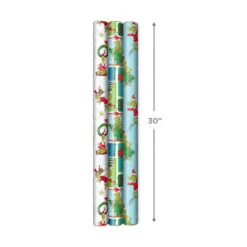 Hallmark Dr. Seuss™ Grinch 3-Pack Christmas Wrapping Paper Assortment, 105 Sq. Ft. -Lovely Souvenir Store Grinch 3Pack Christmas Wrapping Paper 5JXW1211 04