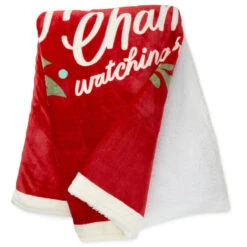 Hallmark Channel Red Oversized Blanket, 60x80 -Lovely Souvenir Store Hallmark Channel FamilySized Blanket 1XKT3505 03