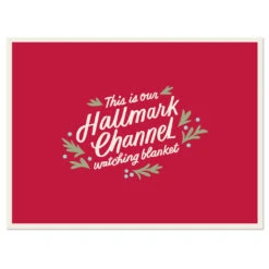 Hallmark Channel Red Oversized Blanket, 60x80 -Lovely Souvenir Store Hallmark Channel FamilySized Blanket 1XKT3505 04
