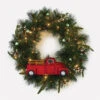 Hallmark Channel Truck Motion-Activated Wreath With Sound And Light, 14" -Lovely Souvenir Store Hallmark Channel Truck Wreath With Sound and Light 1XKT3406 01