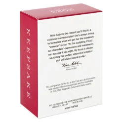 Hallmark Cute As A Button Special Edition Ornament -Lovely Souvenir Store Hamster on Button Sled Keepsake Ornament 1599QXE3317 05