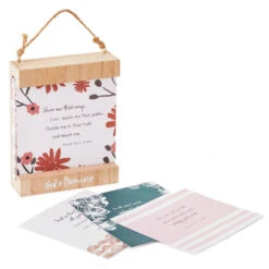 Hallmark God's Promises Changeable Hanging Quote Sign, 4x5 -Lovely Souvenir Store Hanging Wood Frame Quote Sign With Cards 1REL2016 02