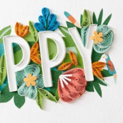 Hallmark Floral Happy Quilled Paper Handmade Birthday Card 13 Hallmark Floral Happy Quilled Paper Handmade Birthday Card -Lovely Souvenir Store Happy and Flowers Quilled Paper Birthday Card for Her 1299LAD2728 04