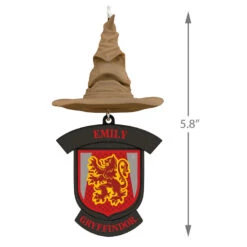 Harry Potter™ Sorting Hat Personalized Text Ornament, Gryffindor™ -Lovely Souvenir Store Harry Potter Sorting Hat Personalized Ornament Gryffindor 2499QHE1883B5 03