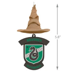 Harry Potter™ Sorting Hat Personalized Text Ornament, Slytherin™ -Lovely Souvenir Store Harry Potter Sorting Hat Personalized Ornament Slytherin 2499QHE1883B6 03