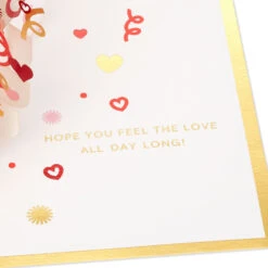 Hallmark Love You More 3D Pop-Up Love Card -Lovely Souvenir Store Heart Pattern 3D PopUp Love Card 1299IAV5835 03