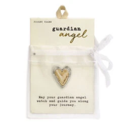 Demdaco Guardian Angel Heart Token -Lovely Souvenir Store Heart Pocket Token 1008100033 03