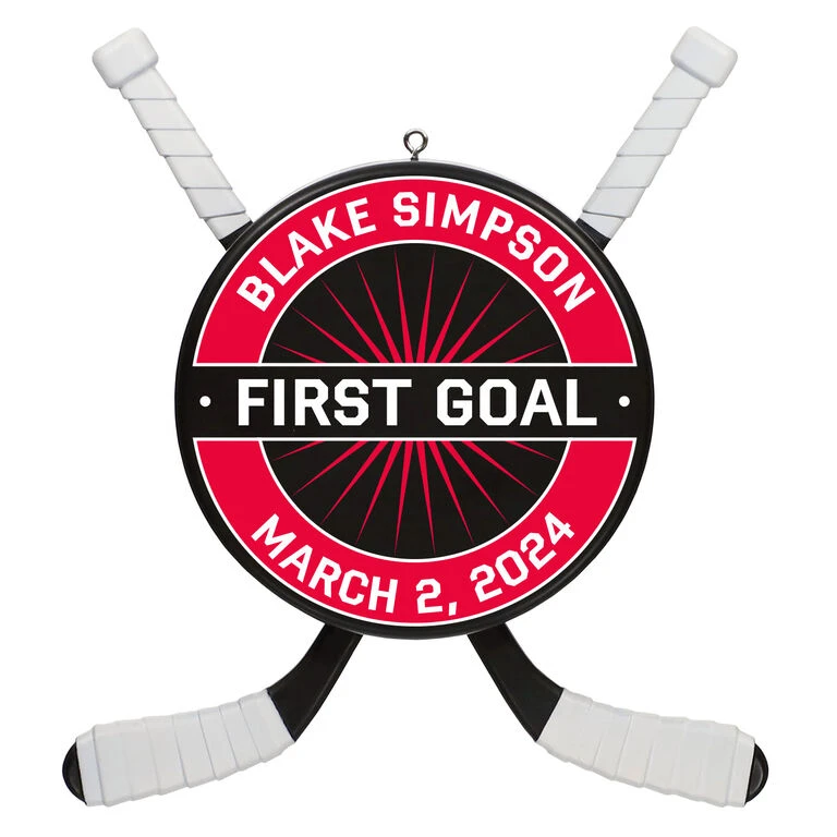 Hockey Star Personalized Ornament 3 Hockey Star Personalized Ornament