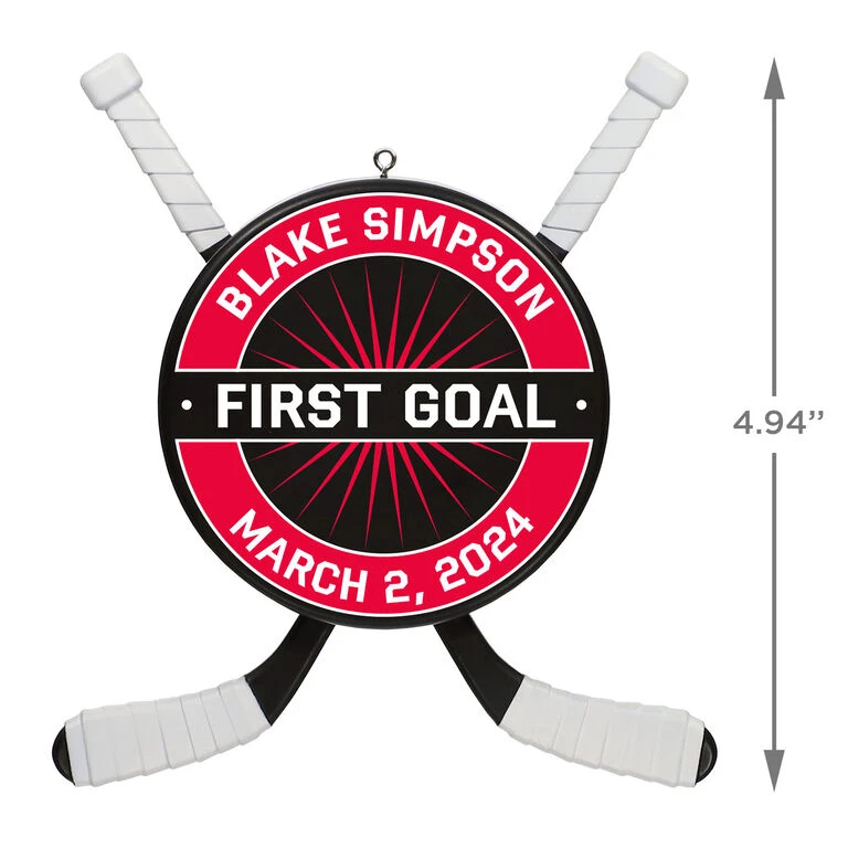 Hockey Star Personalized Ornament 5 Hockey Star Personalized Ornament - Image 3