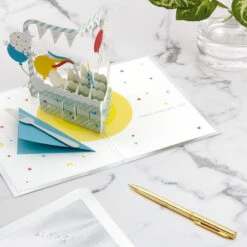 Hallmark Hooray Cake And Balloons 3D Pop-Up Birthday Card -Lovely Souvenir Store Hooray Cake and Balloons 3D PopUp Birthday Card 1299LAD2738 06