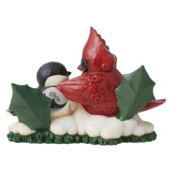 Enesco Jim Shore Highland Glen Cardinal And Chickadee Figurine, 4.33" -Lovely Souvenir Store Jim Shore Cardinal and Chickadee Figurine 6012868 02