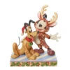 Enesco Jim Shore Disney Mickey Mouse Reindeer With Santa Pluto Figurine, 6.25" 2 Enesco Jim Shore Disney Mickey Mouse Reindeer With Santa Pluto Figurine, 6.25" -Lovely Souvenir Store Jim Shore Disney Mickey Mouse Reindeer With Pluto 6013059 01
