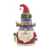 Enesco Jim Shore Gnome With Rotating Santa Sleigh Hat Figurine, 8.85" -Lovely Souvenir Store Jim Shore Holiday Gnome With Rotating Hat Figurine 6012955 01