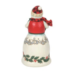 Enesco Jim Shore Highland Glen Snowman Holding Wreath Figurine, 6.69" -Lovely Souvenir Store Jim Shore Snowman Holding Wreath Figurine 6012866 02