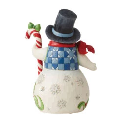 Enesco Jim Shore Snowman With Candy Cane Figurine, 8.7" -Lovely Souvenir Store Jim Shore Snowman With Candy Cane Figurine 6013686 02