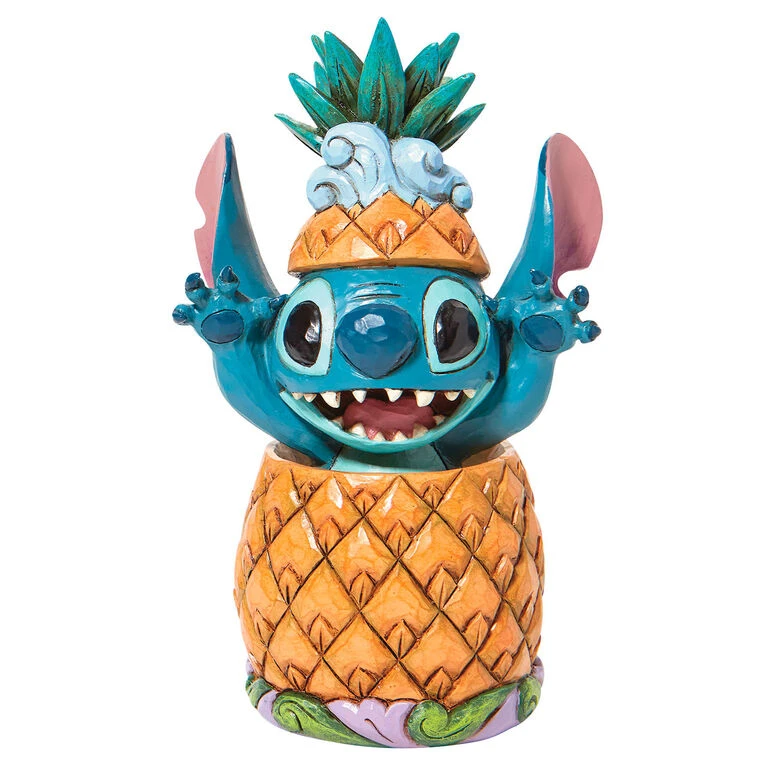 Enesco Jim Shore Disney Stitch In A Pineapple Figurine, 5.75" 3 Enesco Jim Shore Disney Stitch In A Pineapple Figurine, 5.75"