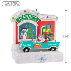 Hallmark Happy Holiday Parade Collection Joanne's Christmas Boutique Musical Ornament With Light -Lovely Souvenir Store Joannes Christmas Boutique Shop Keepsake Ornament 3499QGO2517 03