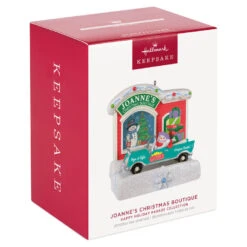 Hallmark Happy Holiday Parade Collection Joanne's Christmas Boutique Musical Ornament With Light -Lovely Souvenir Store Joannes Christmas Boutique Shop Keepsake Ornament 3499QGO2517 04