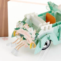 Hallmark Best Wishes For The Road Ahead 3D Pop-Up Wedding Card -Lovely Souvenir Store Just Married Car 3D PopUp Wedding Card 1299LAD2903 05