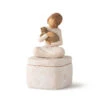 Willow Tree Kindness Girl With Cat Figurine Keepsake Box -Lovely Souvenir Store Kindness Girl Figurine Keepsake Box 28178 01