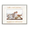 Malden Life's Journey Begins At Retirement Wood Picture Frame, 4x6 -Lovely Souvenir Store Lifes Journey Begins at Retirement Picture Frame 338746 01