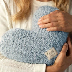 Demdaco Soft Blue Giving Heart Pillow -Lovely Souvenir Store Light Blue Weighted Heart Pillow 1004440133 03