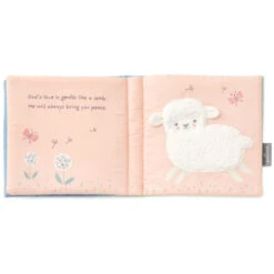 Hallmark The Lion And The Lamb: A Touch & Feel Book About God's Love Cloth Book -Lovely Souvenir Store Lion and Lamb Touch Feel Soft Plush Cloth Book 1BBY4854 04