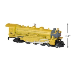 Hallmark Lionel® Trains Yellow 1361 Pennsylvania K4 Steam Locomotive Metal Ornament -Lovely Souvenir Store Lionel Trains Engine Keepsake Ornament 2199QXE3267 03